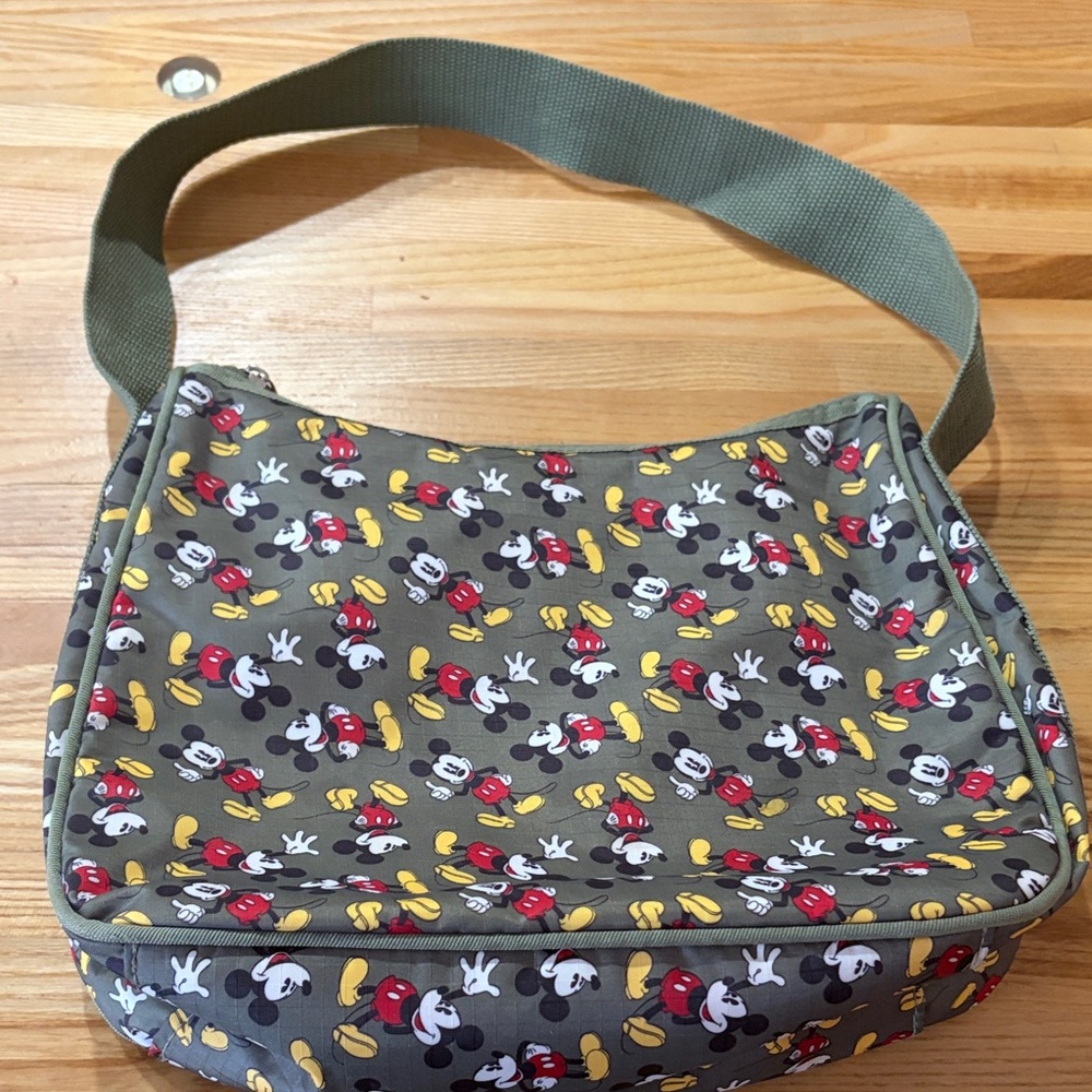 Mickey Mouse Patterned Shoulder Bag - image 1